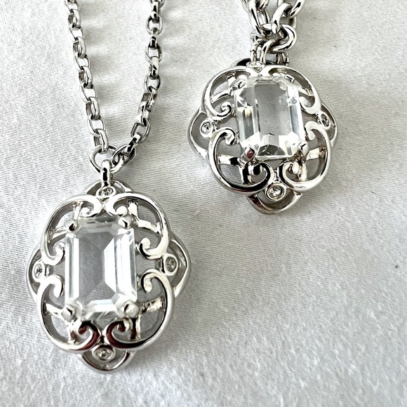 SWAROVSKI vintage necklace and bracelet set in silver❤️ - Picture 4 of 8